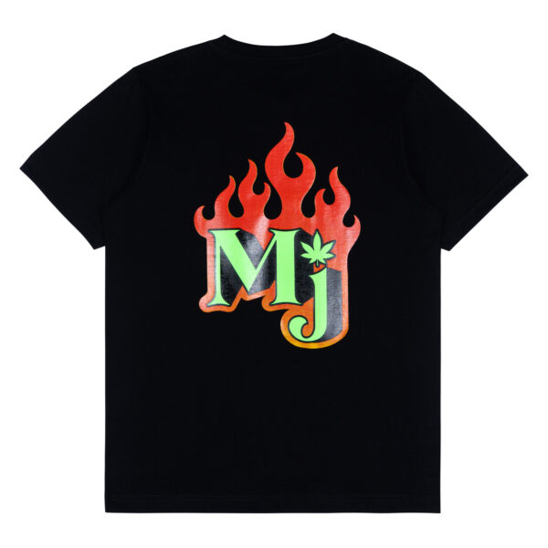 Flame Mary Jane Black Graphic Tee - Image 2