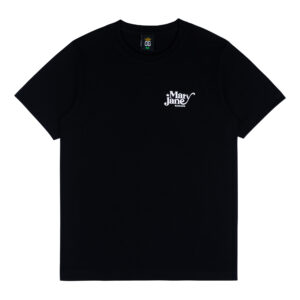 Smoker Gothic Mary Jane Black Graphic Tee (Logo White)