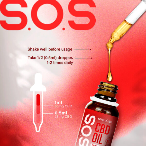 SOS CBD Isolate Oil 5% Formula I - Image 2